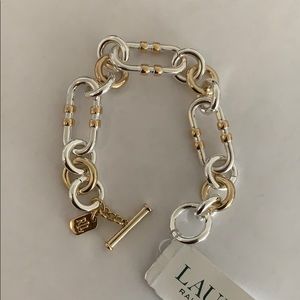 Ralph Lauren Two-Tone Toggle Link Bracelet